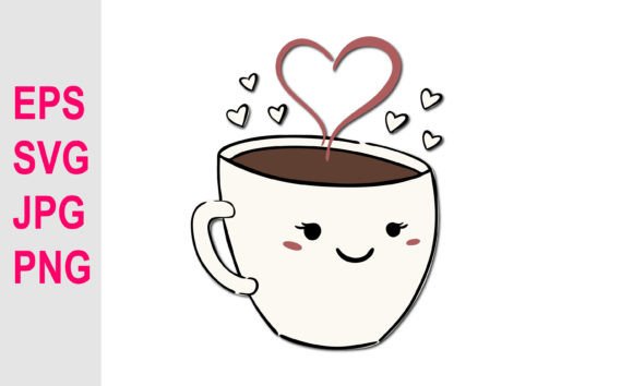 Cartoon Coffee Cup Vector Svg