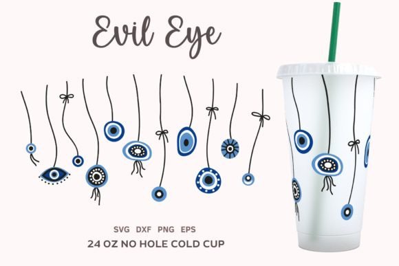 EVIL EYE Cold Cup 24oz SVG